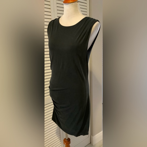 Gottex Studio Black Dress with side Ruching. Size Medium - Picture 4 of 4